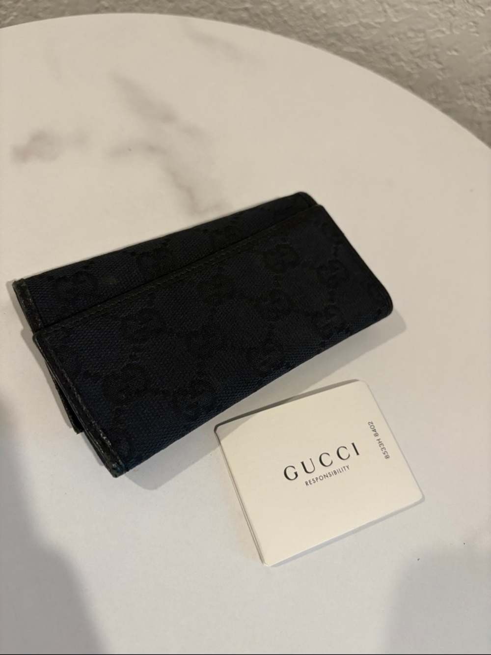 Gucci GG Key Holder/Key Black Canvas
